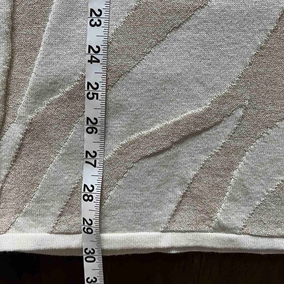 CHICO’S Sweater Chunky knit Sparkly Striped Top long sleeve size 3 - Picture 7 of 14